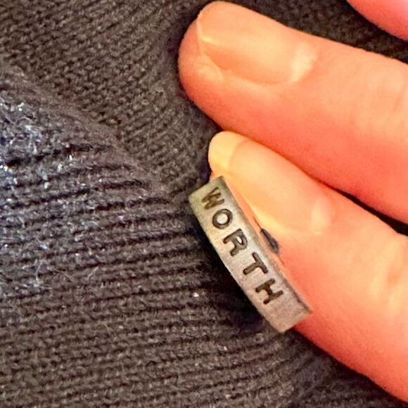 Worth New York Silk Cotton Blend Sweater Set Sz XS/S - Picture 7 of 9